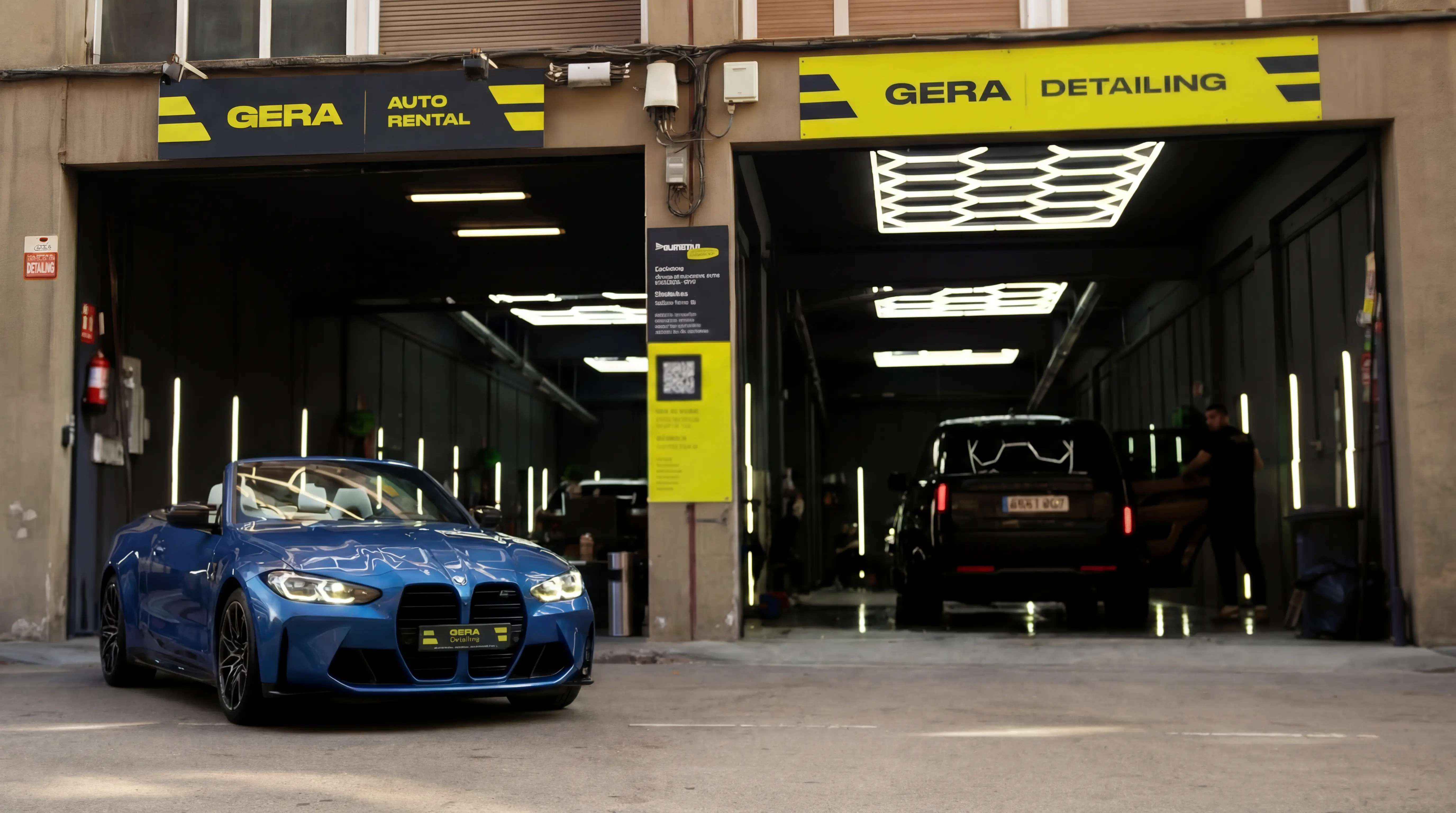 Interior del estudio GERA Detailing Barcelona