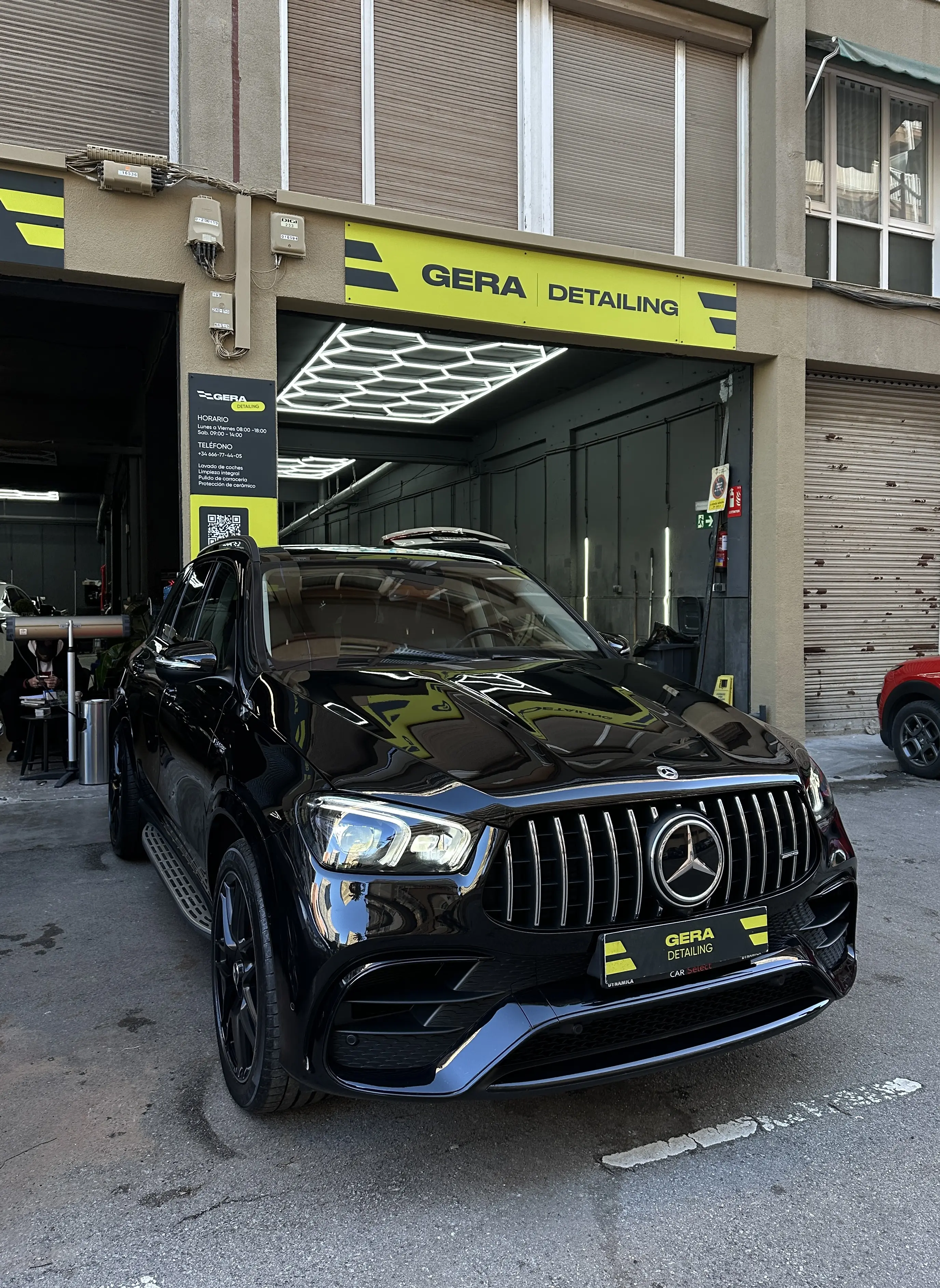Mercedes GLE — PPF carrocería completa, PDR, restauración de llanta — GERA Detailing Barcelona